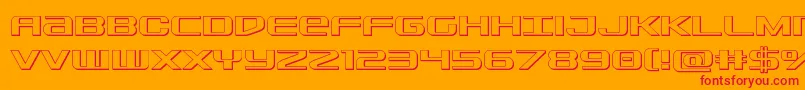 Sdf3D Font – Red Fonts on Orange Background