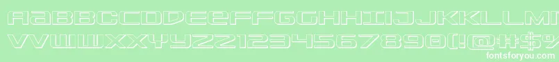 Sdf3D Font – White Fonts on Green Background