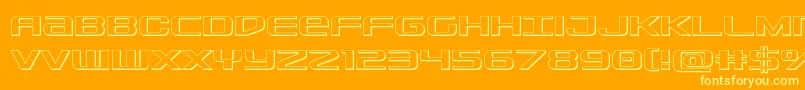 Sdf3D Font – Yellow Fonts on Orange Background