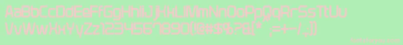 PlavskyCondensed Font – Pink Fonts on Green Background