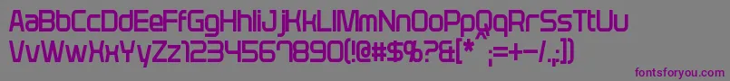 Шрифт PlavskyCondensed – фиолетовые шрифты на сером фоне