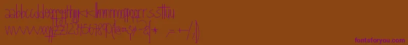 More about Queretaro Font Queretaro Font – Purple Fonts on Brown Background