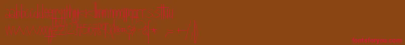 Queretaro Font – Red Fonts on Brown Background