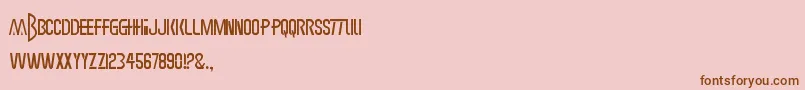 Подробнее о шрифте Earthbound Шрифт Earthbound – коричневые шрифты на розовом фоне