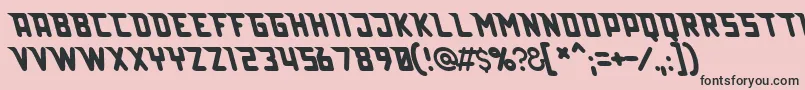 Lazerbeamsurprise Font – Black Fonts on Pink Background