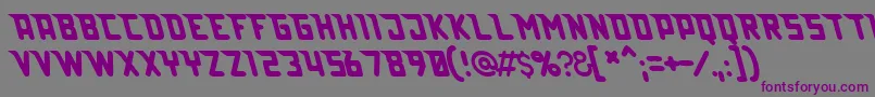 Lazerbeamsurprise Font – Purple Fonts on Gray Background