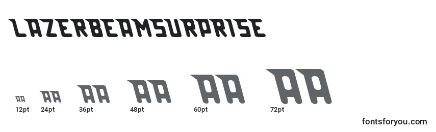 Lazerbeamsurprise Font Sizes