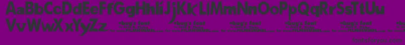 フォントABugSLife – 紫の背景に黒い文字