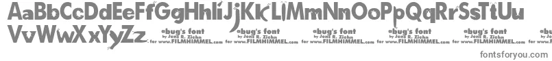 ABugSLife Font – Gray Fonts on White Background