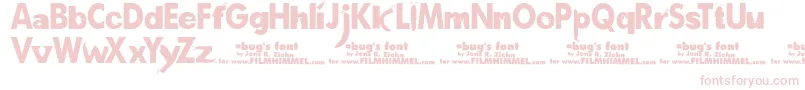 ABugSLife Font – Pink Fonts on White Background