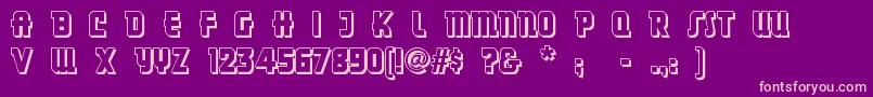 Dancingd Font – Pink Fonts on Purple Background