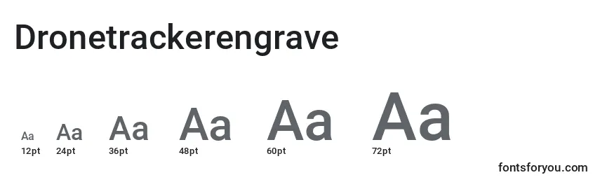Размеры шрифта Dronetrackerengrave