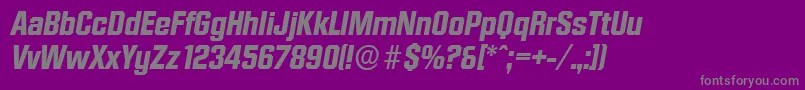 Więcej informacji o czcionce DiamanteserialXboldItalic Czcionka DiamanteserialXboldItalic – szare czcionki na fioletowym tle