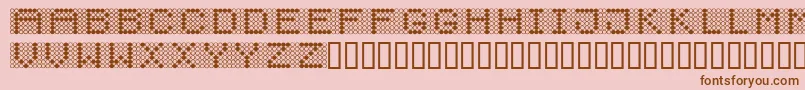 Diodos Font – Brown Fonts on Pink Background