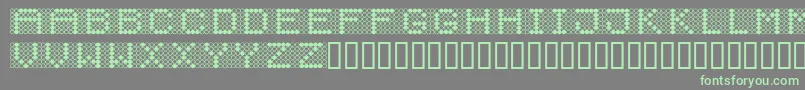 Diodos Font – Green Fonts on Gray Background