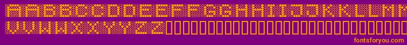 Diodos Font – Orange Fonts on Purple Background