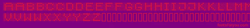 Diodos Font – Red Fonts on Purple Background