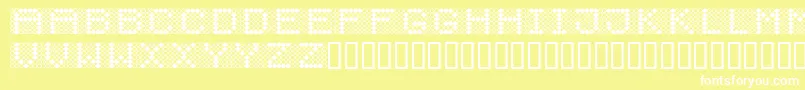 Diodos Font – White Fonts on Yellow Background