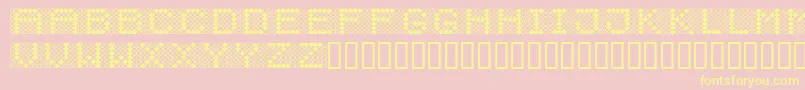 Diodos Font – Yellow Fonts on Pink Background