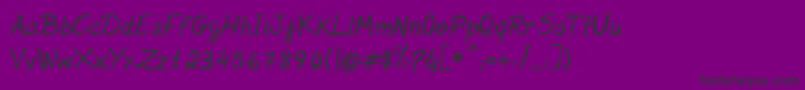 Jenelson Font – Black Fonts on Purple Background