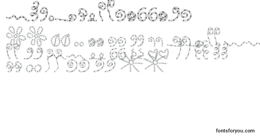 Czcionka MtfChunkieDoodle – alfabet, cyfry, specjalne znaki