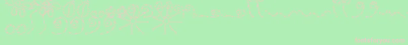 MtfChunkieDoodle Font – Pink Fonts on Green Background