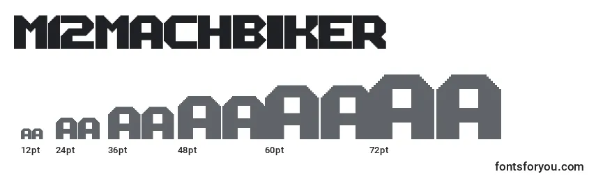 M12MachBiker Font Sizes