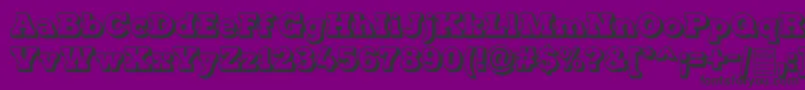 TyposterOutlineDemo Font – Black Fonts on Purple Background