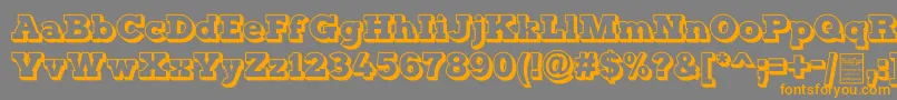 fuente TyposterOutlineDemo – Fuentes Naranjas Sobre Fondo Gris