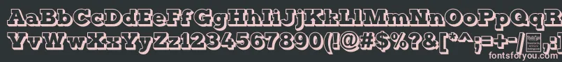 TyposterOutlineDemo Font – Pink Fonts on Black Background