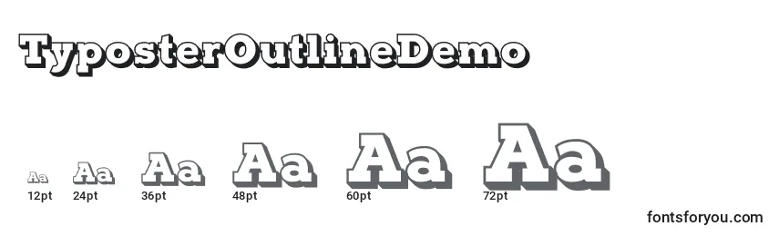 TyposterOutlineDemo Font Sizes