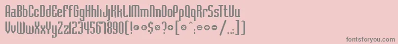 Bedrock Font – Gray Fonts on Pink Background