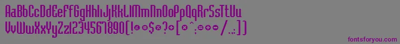 Bedrock Font – Purple Fonts on Gray Background