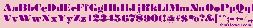 More about Gourmandise Font Gourmandise Font – Purple Fonts on Pink Background