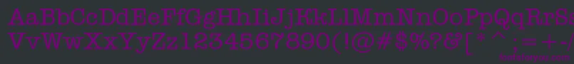 fuente AOldtyper – Fuentes Moradas Sobre Fondo Negro