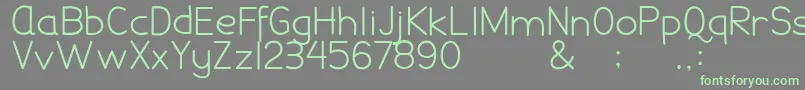 DamaiPelajar Font – Green Fonts on Gray Background