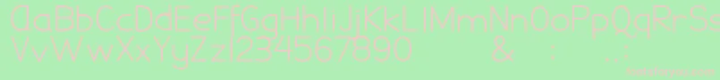 Шрифт DamaiPelajar – розовые шрифты на зелёном фоне