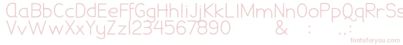 DamaiPelajar Font – Pink Fonts on White Background