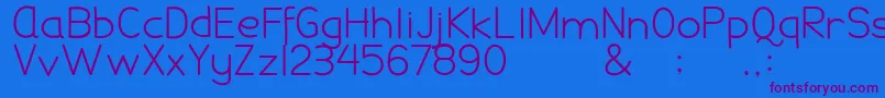 DamaiPelajar Font – Purple Fonts on Blue Background