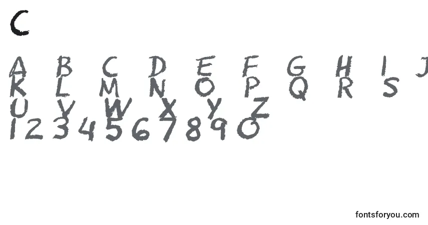 Fuente Cfschoolzoneregular - alfabeto, números, caracteres especiales