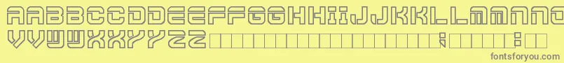 Futura Font – Gray Fonts on Yellow Background