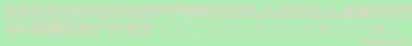 Futura Font – Pink Fonts on Green Background