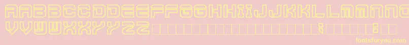 Шрифт Futura – жёлтые шрифты на розовом фоне