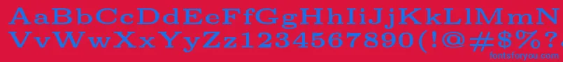 Lmroman5Bold Font – Blue Fonts on Red Background