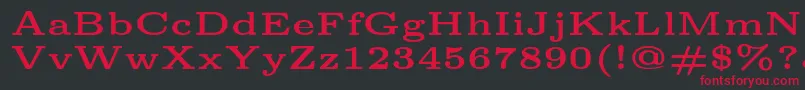 Lmroman5Bold Font – Red Fonts on Black Background