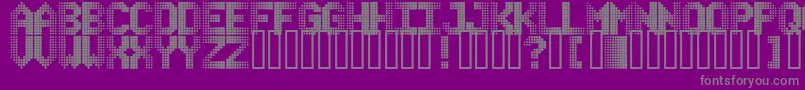 フォントChaserdemo – 紫の背景に灰色の文字