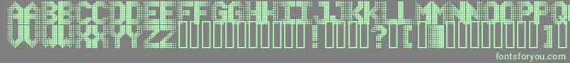 フォントChaserdemo – 灰色の背景に緑のフォント