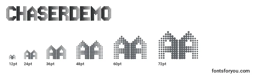 Chaserdemo Font Sizes