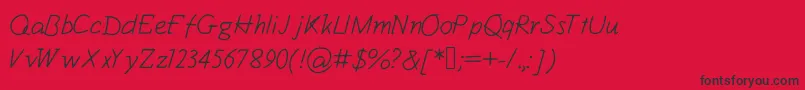 Kiwii1 Font – Black Fonts on Red Background