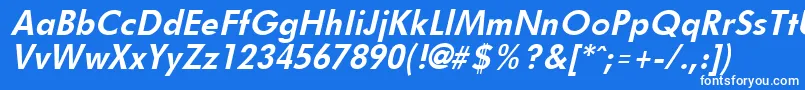 fuente FuturistBoldItalic – Fuentes Blancas Sobre Fondo Azul